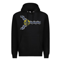 Black St Louis Missouri Flag Vintage Faded Home Family Premium Hoodie - trangStudio