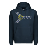 Navy St Louis Missouri Flag Vintage Faded Home Family Premium Hoodie - trangStudio
