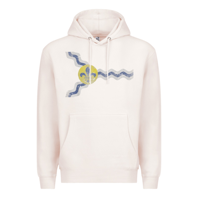 St Louis Missouri Flag Vintage Faded Home Family Premium Hoodie by trangStudio | Teevron