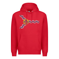 Red St Louis Missouri Flag Vintage Faded Home Family Premium Hoodie - trangStudio