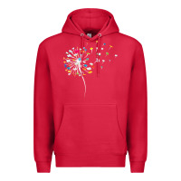 Cardinal Womens Funny Dandelion Books Gift For Reading Lover Women Girls V-Neck Premium Hoodie - trangStudio