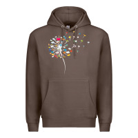 Coffee Womens Funny Dandelion Books Gift For Reading Lover Women Girls V-Neck Premium Hoodie - trangStudio
