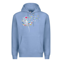 Colony Blue Womens Funny Dandelion Books Gift For Reading Lover Women Girls V-Neck Premium Hoodie - trangStudio