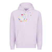 Lilac Womens Funny Dandelion Books Gift For Reading Lover Women Girls V-Neck Premium Hoodie - trangStudio