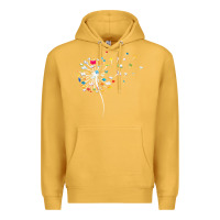 Mustard Womens Funny Dandelion Books Gift For Reading Lover Women Girls V-Neck Premium Hoodie - trangStudio