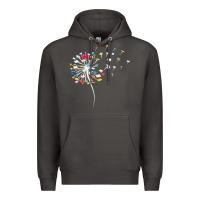 Smoke Womens Funny Dandelion Books Gift For Reading Lover Women Girls V-Neck Premium Hoodie - trangStudio