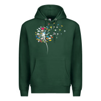 Sports Green Womens Funny Dandelion Books Gift For Reading Lover Women Girls V-Neck Premium Hoodie - trangStudio