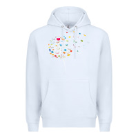 White Womens Funny Dandelion Books Gift For Reading Lover Women Girls V-Neck Premium Hoodie - trangStudio
