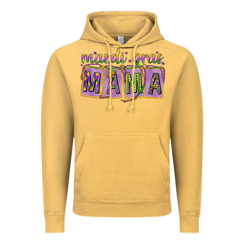 Mardi Gras Mama With Beads Mother's Day Vintage Hoodie by HowdyJamesFarm | Teevron