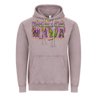 Vintage Zinc Mardi gras mama with beads mother's day Vintage Hoodie - HowdyJamesFarm