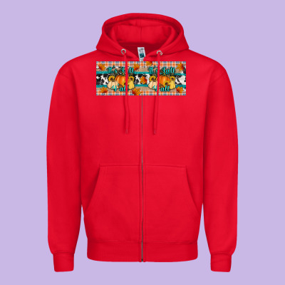 It's Fall Y'all Zipper Hoodie Designed By Artiststas