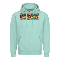 Seafoam it's fall y'all Zipper Hoodie - Artiststas
