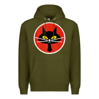 Army Green black cat squadron taiwanese u 2 spy plane emblem gift tank top Premium Hoodie - trangStudio