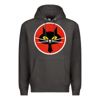 Smoke black cat squadron taiwanese u 2 spy plane emblem gift tank top Premium Hoodie - trangStudio