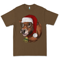 Cacao christmas glasses heifer Premium Tee - RanaPortraitStore