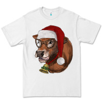 White christmas glasses heifer Premium Tee - RanaPortraitStore