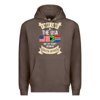 Coffee South Africa American Flag USA South African Roots Gifts Premium Hoodie - trangStudio