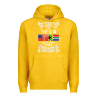 Lemon South Africa American Flag USA South African Roots Gifts Premium Hoodie - trangStudio