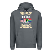 Rock South Africa American Flag USA South African Roots Gifts Premium Hoodie - trangStudio
