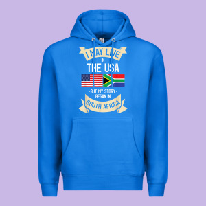 South Africa American Flag Usa South African Roots Gifts Premium Hoodie Designed By Trangstudio