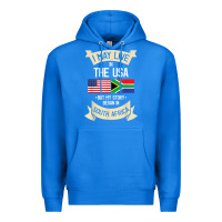 True Royal South Africa American Flag USA South African Roots Gifts Premium Hoodie - trangStudio