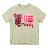 Mossy howdy howdy howdy honey with cowgirl boots Heavy Core Tee - RanaPortraitStore