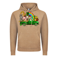 Vintage Coffee St. Patrick's Day farm animals Vintage Hoodie - CowGirlArtShop