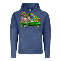 Vintage Denim St. Patrick's Day farm animals Vintage Hoodie - CowGirlArtShop