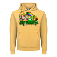 Vintage Mustard St. Patrick's Day farm animals Vintage Hoodie - CowGirlArtShop