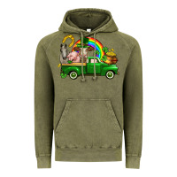 Vintage Olive St. Patrick's Day farm animals Vintage Hoodie - CowGirlArtShop