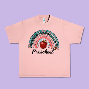 Preschool Rainbow Urban Heavy Tee Designed By Ranaportraitstore
