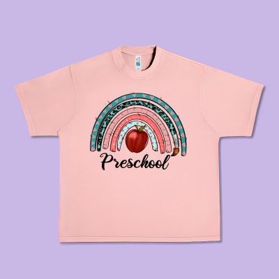 Preschool Rainbow Urban Heavy Tee Designed By Ranaportraitstore