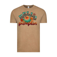 Vintage Coffee hello pumpkin Vintage Tee - CowGirlArtShop