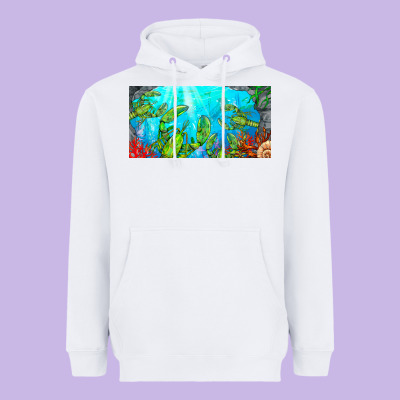 Lobster License Plate Heavyweight Hoodie Designed By Barkaloodesign