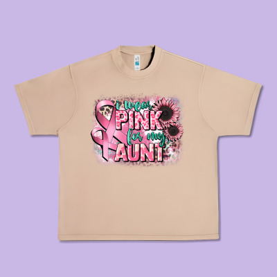 I Wear Pink For My Aunt Urban Heavy Tee Designed By Cowgirlartshop