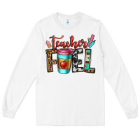White teacher fuel Long Sleeve Tee - OliviaCreatesArt