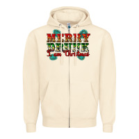 Sandshell Merry Drink I Am Christmas Zipper Hoodie - Artiststas