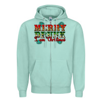 Merry Drink I Am Christmas Zipper Hoodie | Teevron