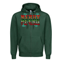Sports Green Merry Drink I Am Christmas Zipper Hoodie - Artiststas