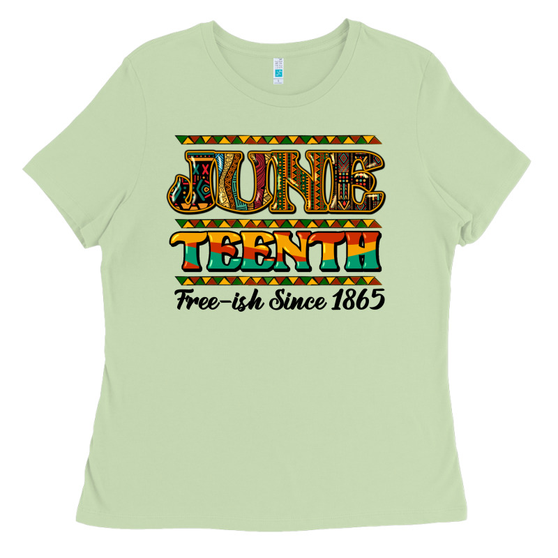 Juneteenth Free Ish Since 1965 Ladies Tee by NancyCooperArtShop | Teevron