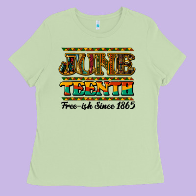 Juneteenth Free Ish Since 1965 Ladies Tee Designed By Nancycooperartshop