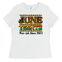 White juneteenth free ish since 1965 Ladies Tee - NancyCooperArtShop