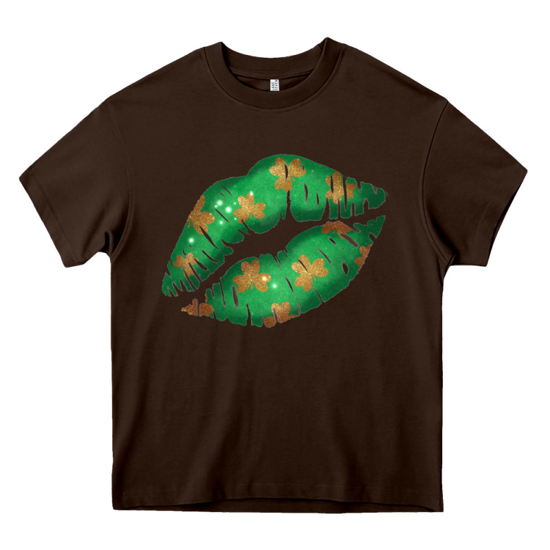 St. Patricks Day Green Lips Heavy Core Tee by Bettercallsaul | Teevron