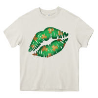 Cream St. Patricks Day Green Lips Heavy Core Tee - Bettercallsaul
