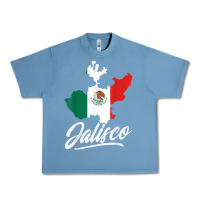 Pebble Blue Mexico Jalisco Mexican Flag Gift Urban Heavy Tee - trangStudio