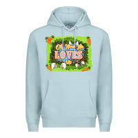 Blue Mist Oh how he loves us Easter Day Premium Hoodie - LillyAllenDesigns