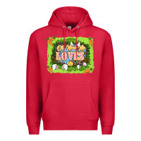 Cardinal Oh how he loves us Easter Day Premium Hoodie - LillyAllenDesigns