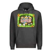 Charcoal Heather Oh how he loves us Easter Day Premium Hoodie - LillyAllenDesigns