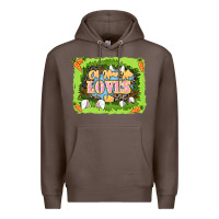 Coffee Oh how he loves us Easter Day Premium Hoodie - LillyAllenDesigns