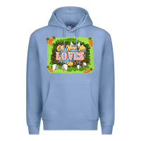 Colony Blue Oh how he loves us Easter Day Premium Hoodie - LillyAllenDesigns